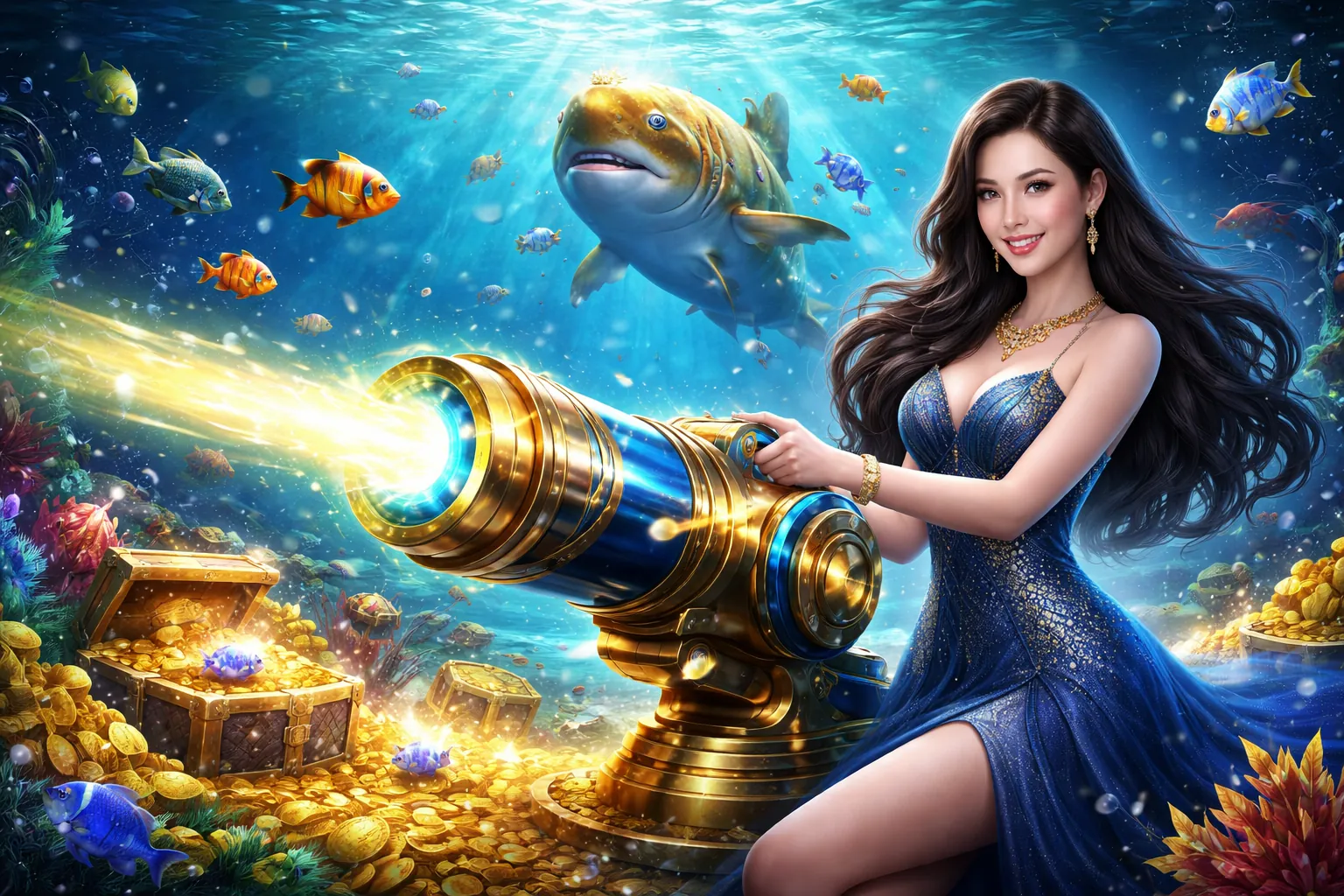 Hình ảnh nền trò chơi Bắn Cá tại 123win 990k
